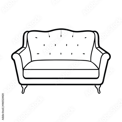 sofa isolated on white background