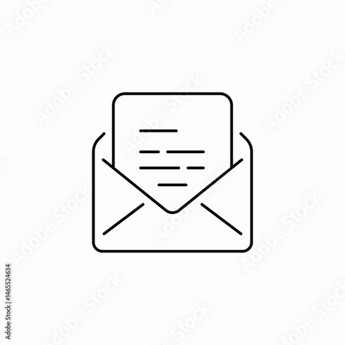 letter envelope icon sign vector