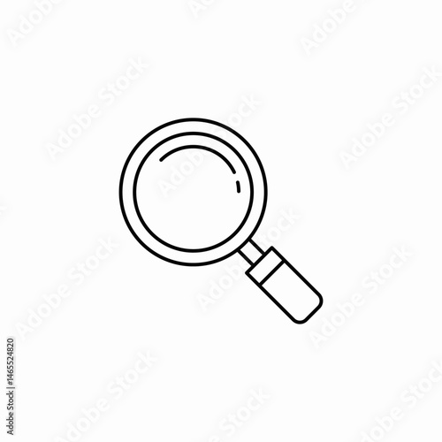magnifying glass icon sign vector