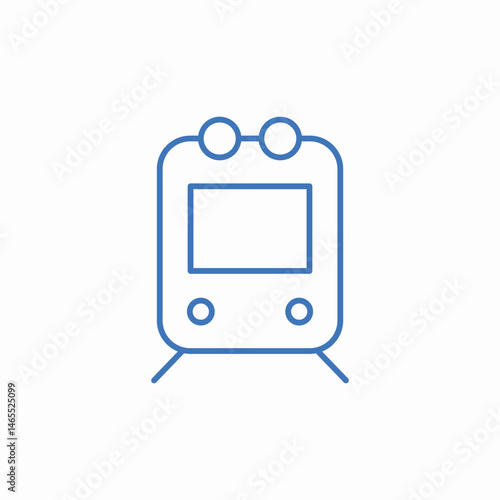metro underground icon sign vector