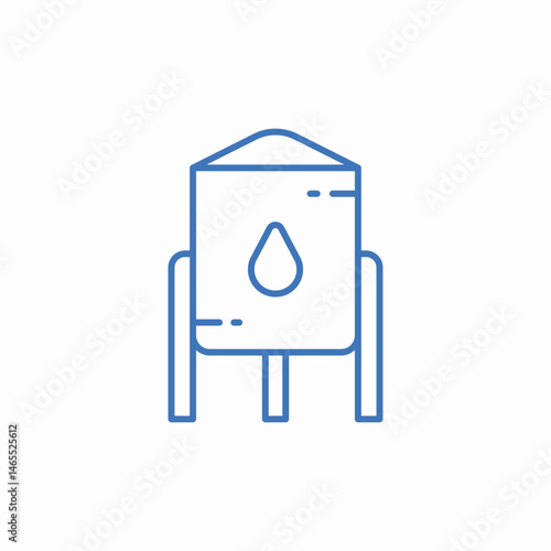 oil tank icon sign vector