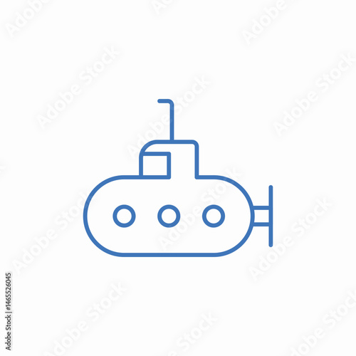 periscope submarine icon sign vector