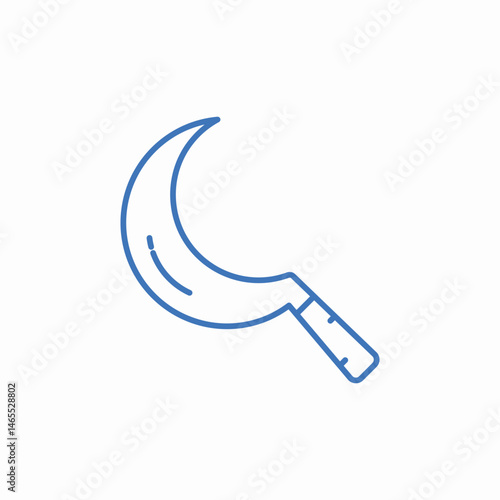 sickle icon icon sign vector