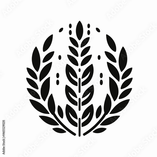  Oatmeal Silhouettes in black on a white background 
