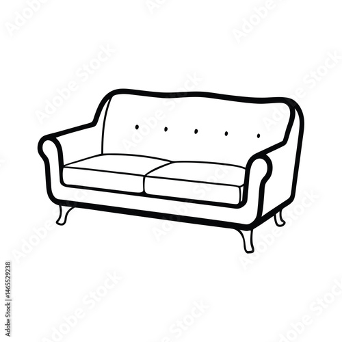 sofa isolated on white background