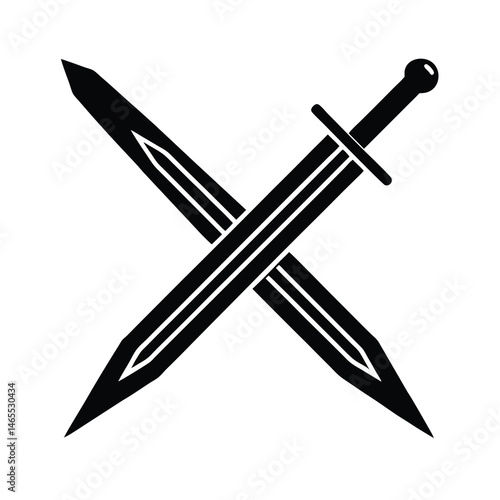 vector illustration of a sword
