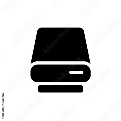  Storage Silhouettes in black on a white background