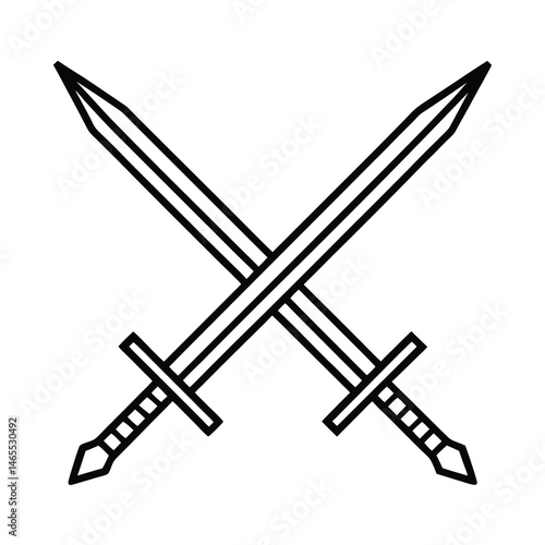vector illustration of a sword