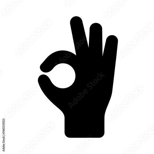  Perfect Sign Silhouettes in black on a white background