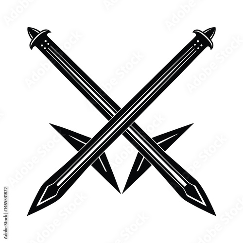 two crossed swords