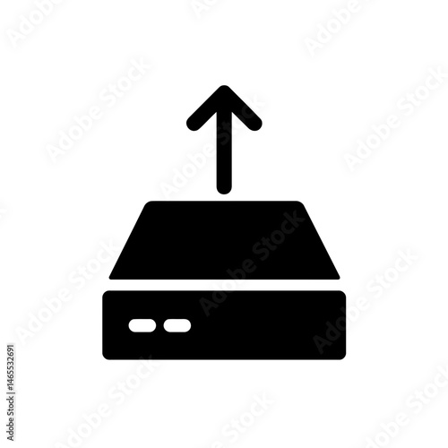  Storage Silhouettes in black on a white background 