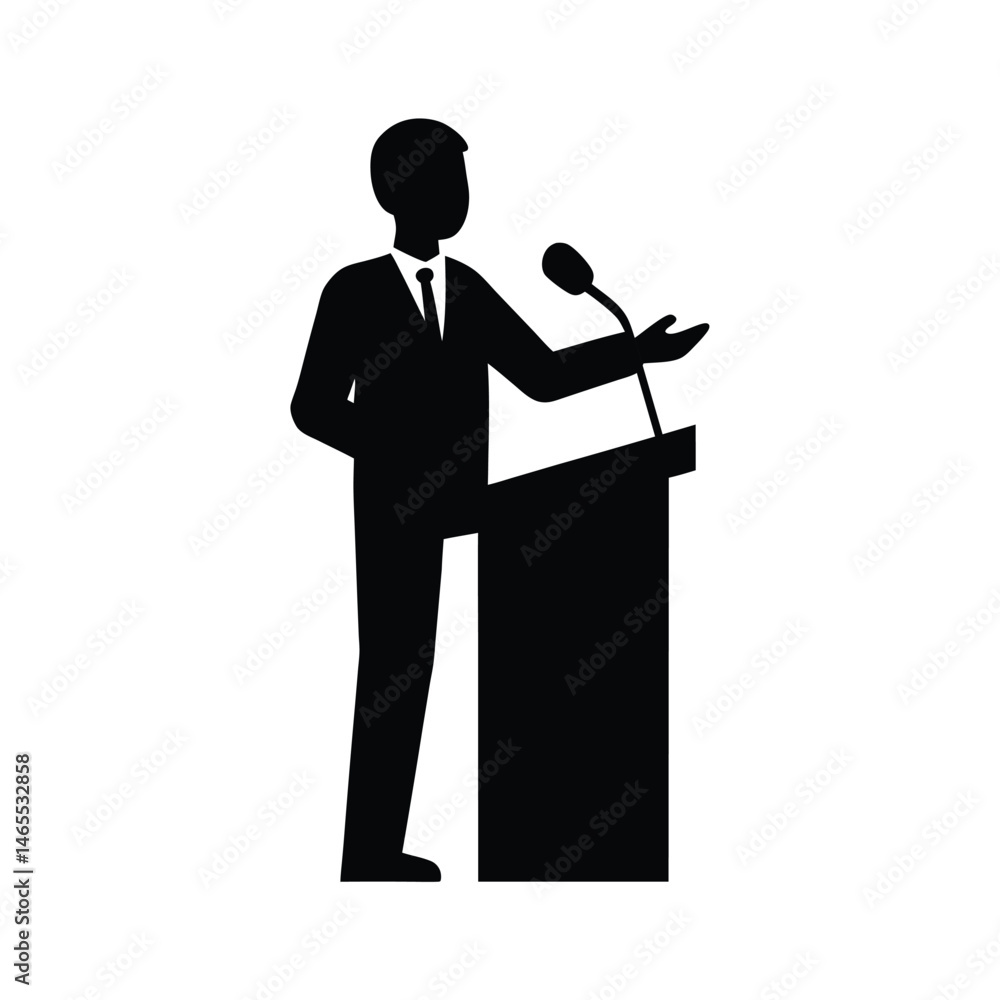 Person Defending Position Silhouette Icon Person Defending Position Silhouette Icon