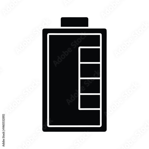 Battery at One Percent Flat Icon