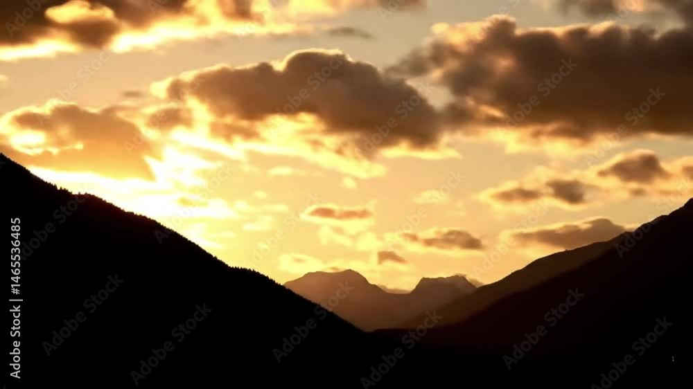 sunset over the mountains sunset over the mountains