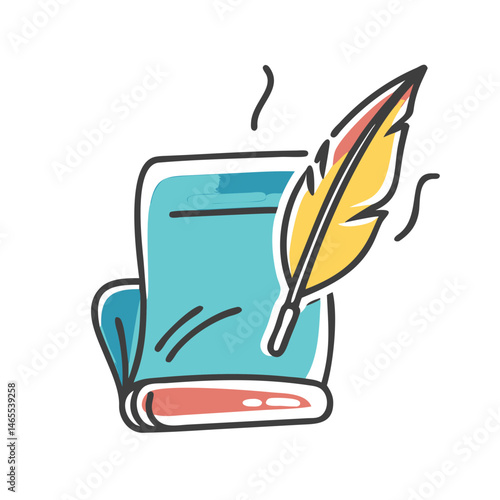 literary festival icon, literary festival vector illustration-simple illustration of literary festival, perfect for literary festival logos and icons