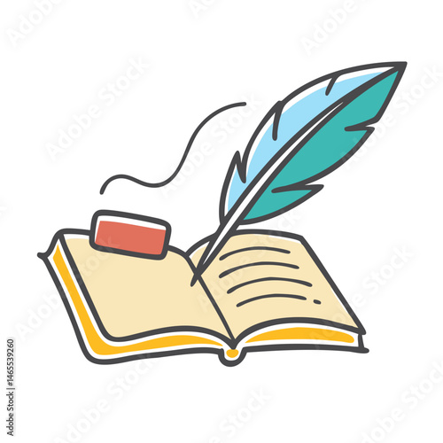 literary festival icon, literary festival vector illustration-simple illustration of literary festival, perfect for literary festival logos and icons