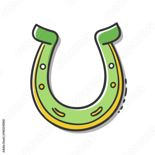lucky charm horseshoe icon, lucky charm horseshoe vector illustration-simple illustration of lucky charm horseshoe, perfect for lucky charm horseshoe logos and icons