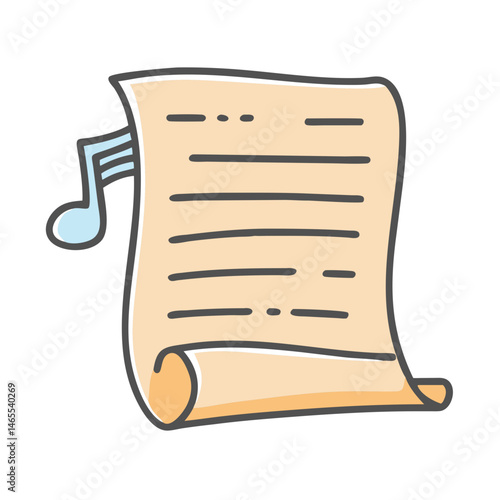 lyric sheets icon, lyric sheets vector illustration-simple illustration of lyric sheets, perfect for lyric sheets logos and icons