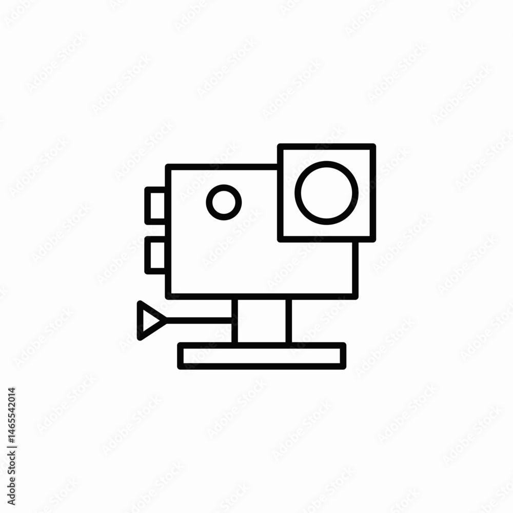 action camera icon sign vector action camera icon sign vector