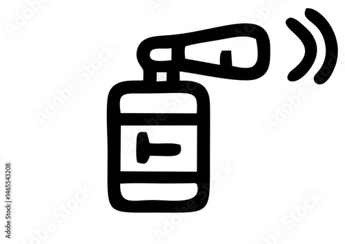 Vector Icon of a Fire Extinguisher, Safety and Emergency Equipment Symbol

