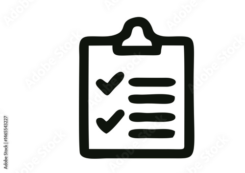 Vector Icon of a Tablet for Notes, Digital Writing and Productivity Symbol


