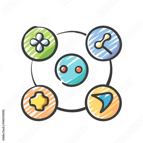 multiplayer icon, multiplayer vector illustration-simple illustration of multiplayer, perfect for multiplayer logos and icons