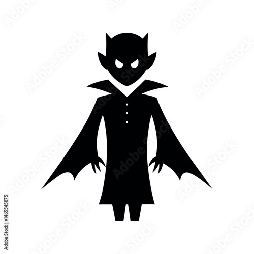 Vampire Costume Silhouette Illustration