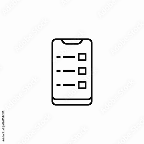 checklist app icon sign vector