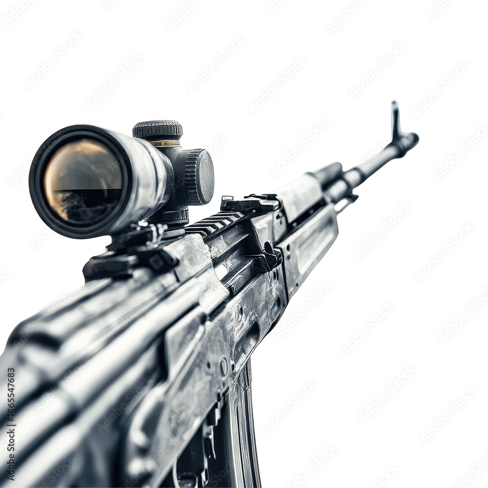 Fototapeta premium Saiga-12 isolated on transparent background .