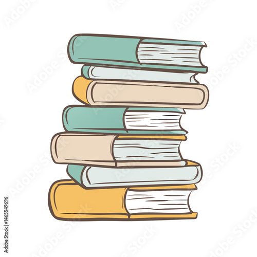 pile of classic novels icon, pile of classic novels vector illustration-simple illustration of pile of classic novels, perfect for pile of classic novels logos and icons