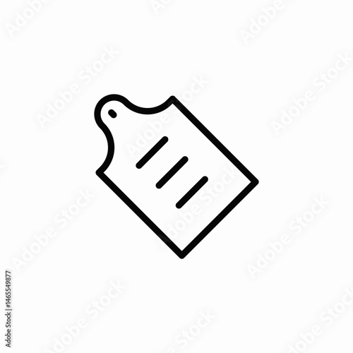 cutting board icon sign vector