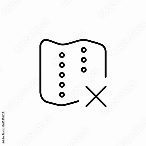 data removal icon sign vector