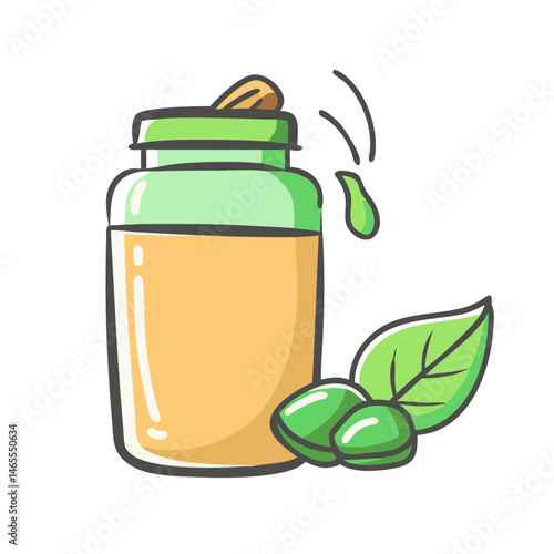 plant based protein shake icon, plant based protein shake vector illustration-simple illustration of plant based protein shake, perfect for plant based protein shake logos and icons