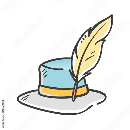 poet s hat icon, poet s hat vector illustration-simple illustration of poet s hat, perfect for poet s hat logos and icons