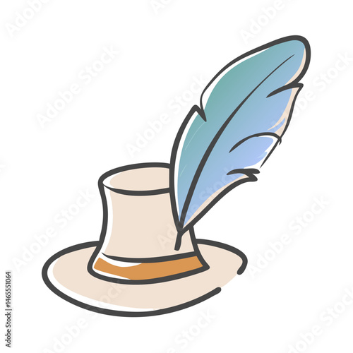 poet s hat icon, poet s hat vector illustration-simple illustration of poet s hat, perfect for poet s hat logos and icons