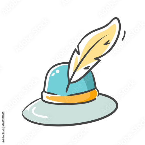 poet s hat icon, poet s hat vector illustration-simple illustration of poet s hat, perfect for poet s hat logos and icons