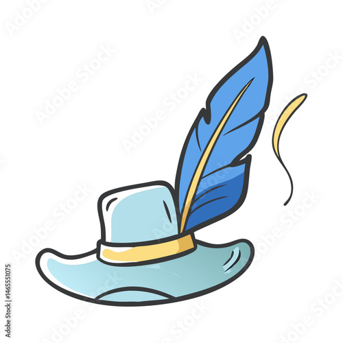 poet s hat icon, poet s hat vector illustration-simple illustration of poet s hat, perfect for poet s hat logos and icons