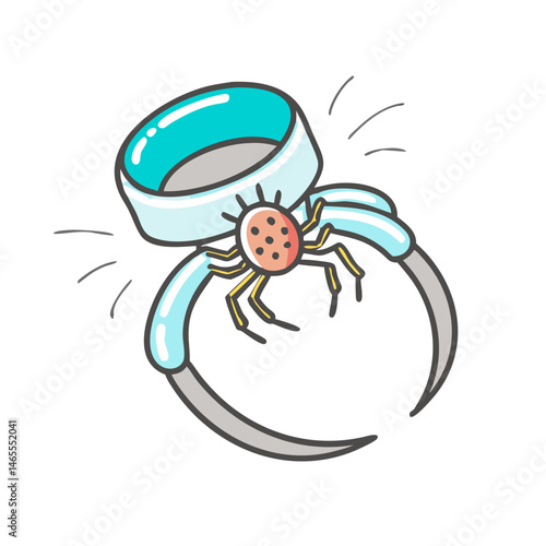 prank spider ring icon, prank spider ring vector illustration-simple illustration of prank spider ring, perfect for prank spider ring logos and icons