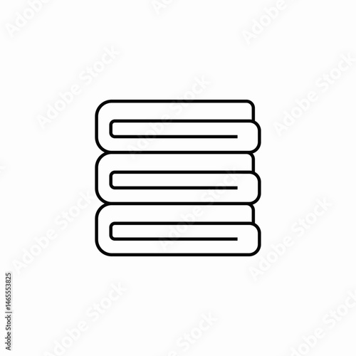 folded towels icon sign vector