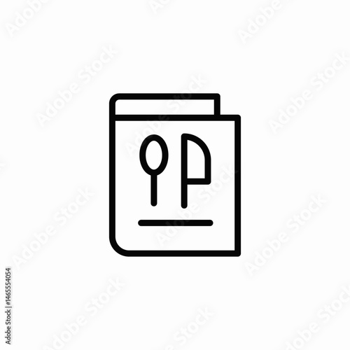 food menu icon sign vector