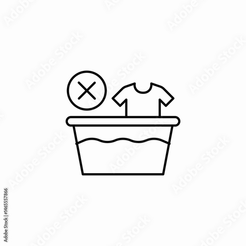 no washing icon sign vector