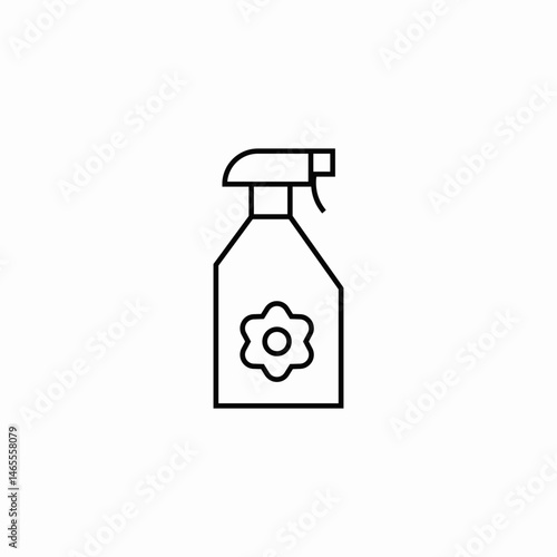 perfume spray icon sign vector