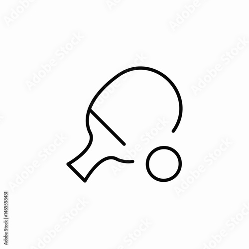 ping pong icon sign vector
