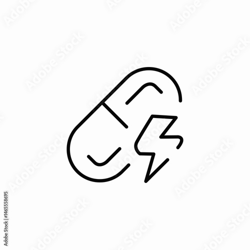 power supplement icon sign vector