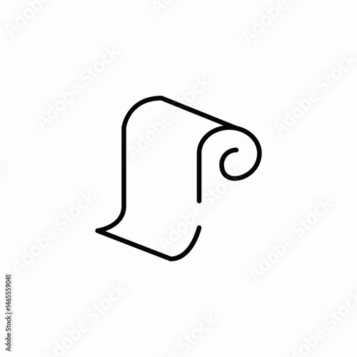 roll paper towel icon sign vector