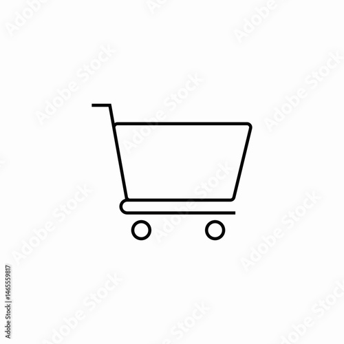 shopping cart icon sign vector
