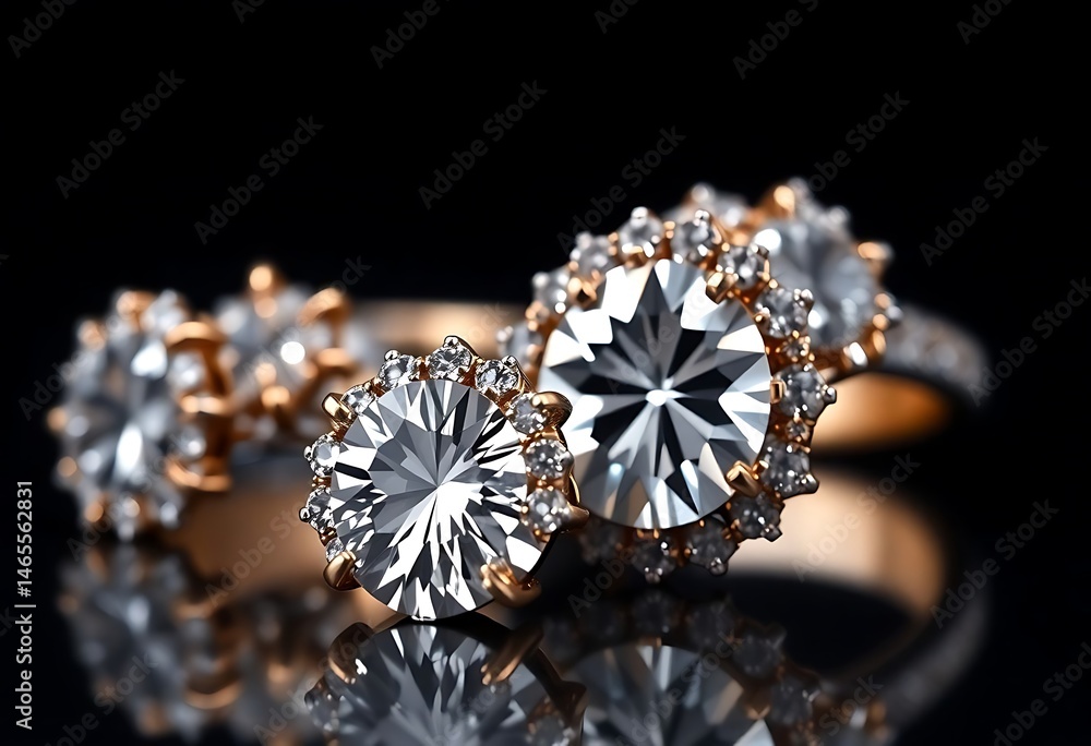 Fototapeta premium couple of rings that are on a table