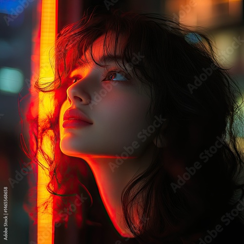 Nightly Neon Gaze