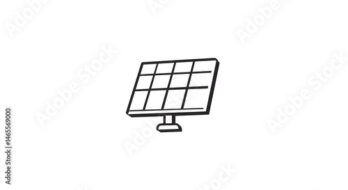 Obraz na płótnie Solar Panel Isolated on White Background w salonie