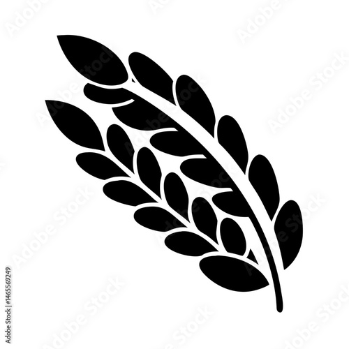 whole grain icon, whole grain silhouette vector illustration-simple silhouette illustration of whole grain,whole grain vector